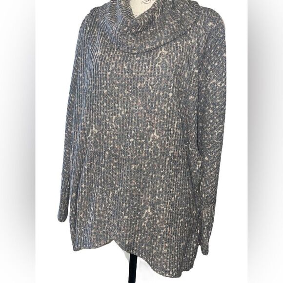 LuLaRoe Womens Small Kristen Cowl Neck Pullover Raw Edge Hem Lightweight Sweater - Picture 11 of 16